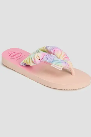 Havaianas Tongs beiges et roses pour enfants Kids Fluffy