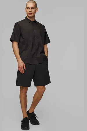 GOLDWIN Chemise noire pour hommes Pertex Equilibrium S/S Wind Shirt