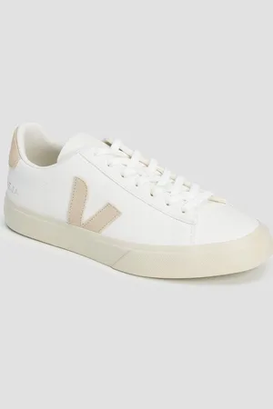 Veja Chaussures en cuir blanches pour femmes Campo