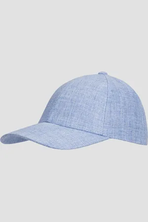 Varsity Casquette en lin bleue Linen Legacy Structured