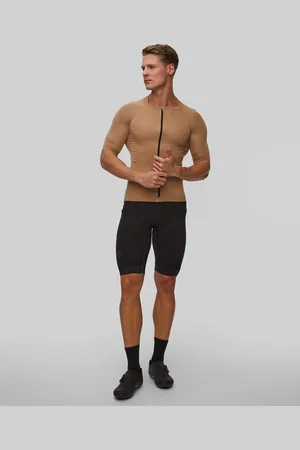X Bionic Maillot de cyclisme beige et marron pour hommes Xceed Ride Jersey