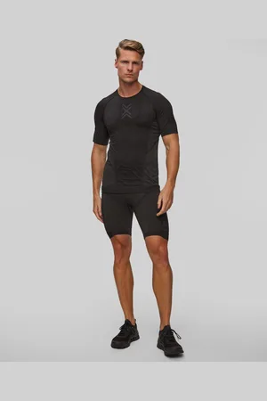 X Bionic T-shirt de course noir et gris pour hommes Xceed Run Shirt