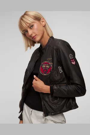 Aeronautica Militare Veste en cuir pour femmes