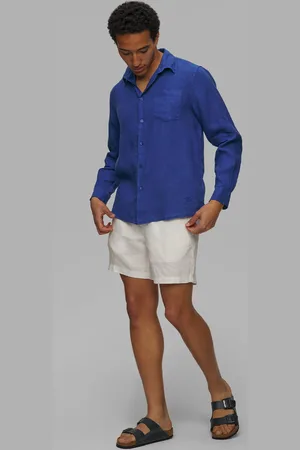 Vilebrequin Chemise en lin pour hommes Caroubis