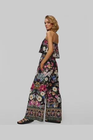 Camilla Combinaison en soie pour femmes Strapless Midnight in Monserrate