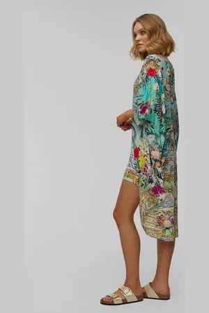 Camilla Tunique en soie pour femmes Scoop Back Hem Dress
