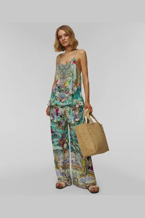 Camilla Top en soie pour femmes T Back Shoestring