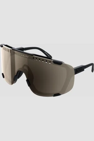 POC Lunettes de soleil noires Devour avec verres Clarity Trail/Partly Sunny Silver