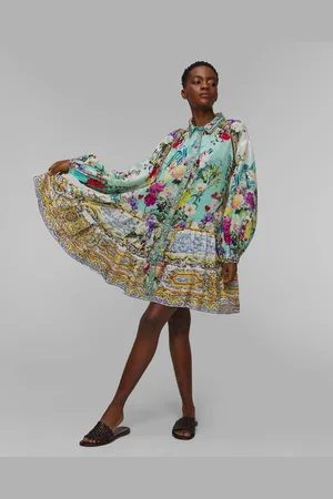 Camilla Robe à fleurs pour femmes Gardens of Queluz