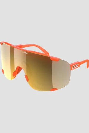POC Lunettes de soleil oranges Devour avec verres Clarity Road/Partly Sunny Gold