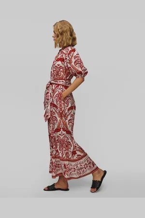 Farm Rio Robe en coton Tropical Cameo Belted