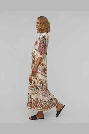 Farm Rio Robe maxi Boho Glam Lenzing™ Ecovero™ Euroflax™