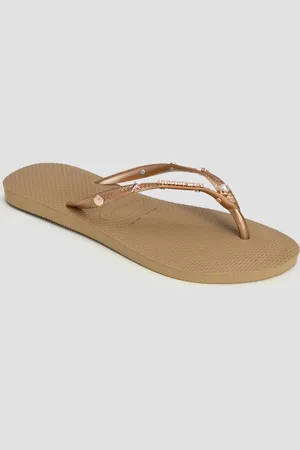 Havaianas Tongs dorées pour femmes Slim Luxury Aqua