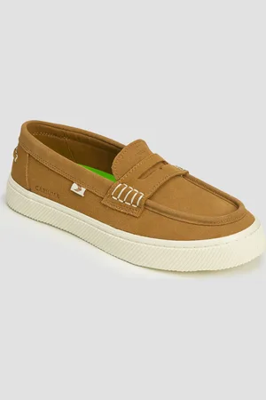 CARIUMA Chaussures en daim pour femmes Caju Loafer Camel Suede