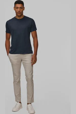 Alberto Pantalon en lin pour hommes Rob - Glencheck