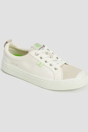 CARIUMA Chaussures pour femmes OCA Low Off-White Canvas Suede