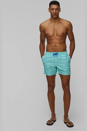 MC2 SAINT BARTH Short de bain bleu pour hommes Lighting Micro Fantasy
