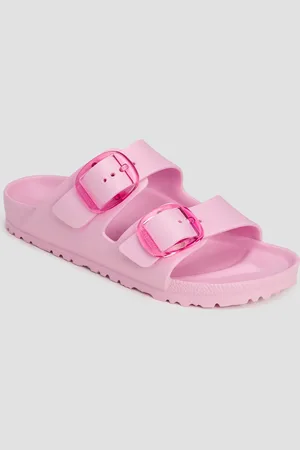 Birkenstock Sandales roses pour femmes Arizona Big Buckle EVA