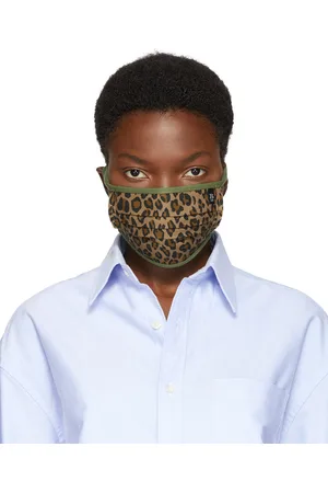 R13 Masque à motif léopard brun clair et vert Surplus