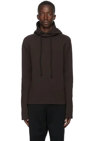 Bottega Veneta Pull à capuche brun Double-Face