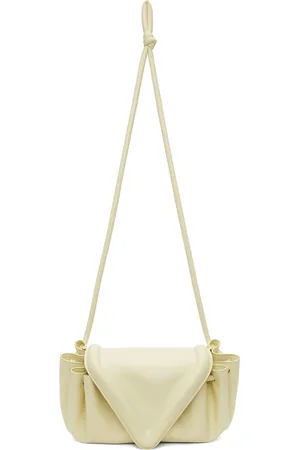 Bottega Veneta Moyenne pochette Beak jaune à bandoulière