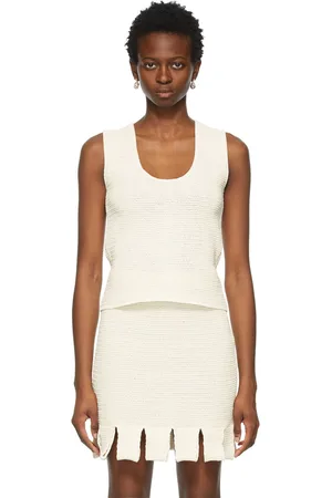 Bottega Veneta Débardeur en filet beige