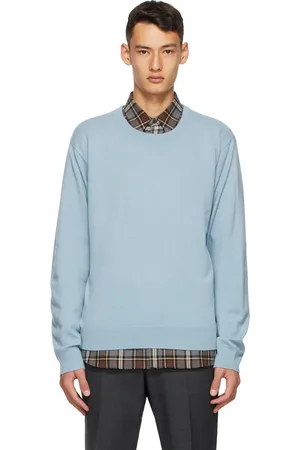 DRIES VAN NOTEN Pull en cachemire bleu