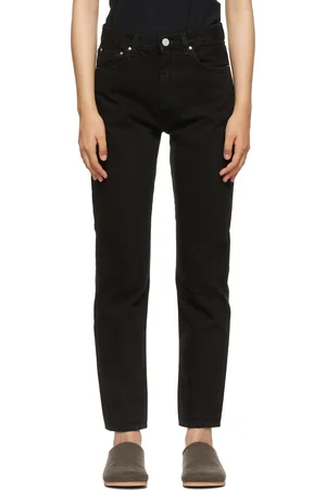 Totême Jean noir à coutures torsadées