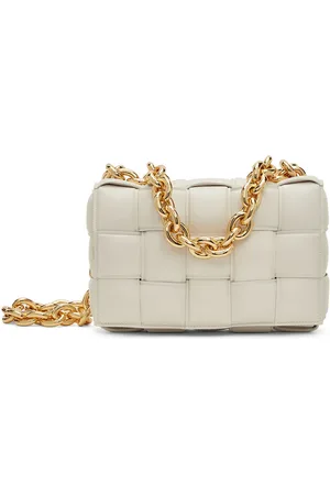 Bottega Veneta Sac rembourré Cassette blanc cassé