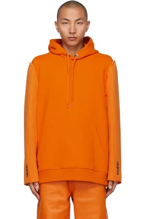 Burberry Pull à capuche reconstruit orange