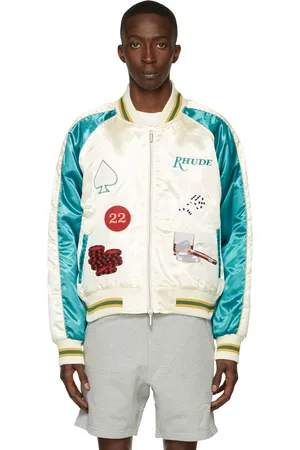 Rhude Blouson aviateur blanc cassé