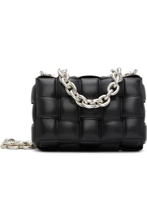 Bottega Veneta Sac rembourré Cassette noir à chaine