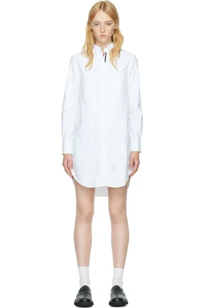 Thom Browne Robe blanche en coton