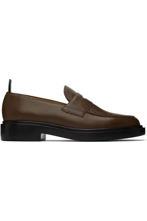 Thom Browne Flâneurs à plastron bruns