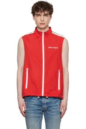 Palm Angels Veste rouge à logo