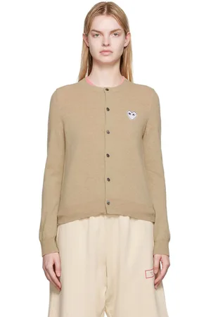 Comme des Garçons Cardigan à écusson à logo