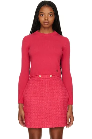 VALENTINO Pull écourté rose