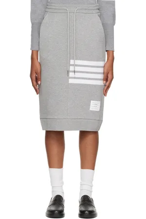 Thom Browne Jupe grise à quatre rayures