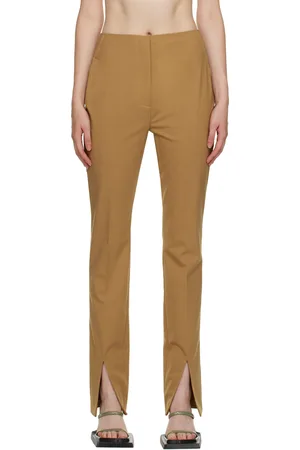 Nanushka Pantalon Florine brun