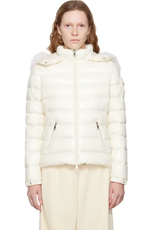 Moncler Blouson Badyf blanc rembourré en duvet