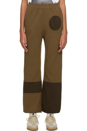 Maison Margiela Pantalon de détente kaki à panneaux