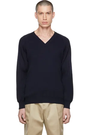 Comme des Garçons Pull bleu marine édition Lochaven Of Scotland