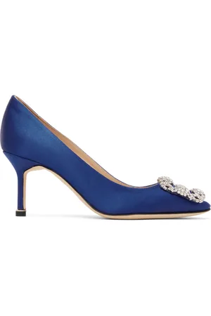 Manolo Blahnik Escarpins Hangisi bleus