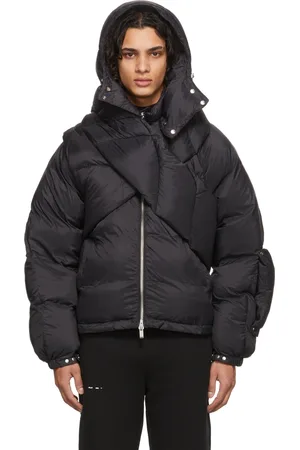 HELIOT EMIL Blouson matelassé noir en duvet