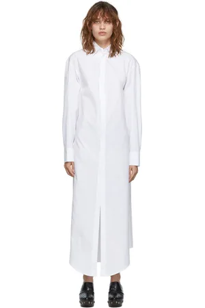 Alaïa Robe chemise longue blanche
