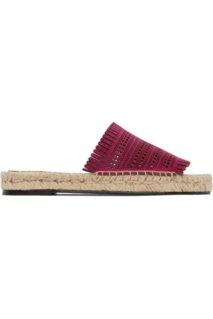 Alaïa Sandales roses en suède