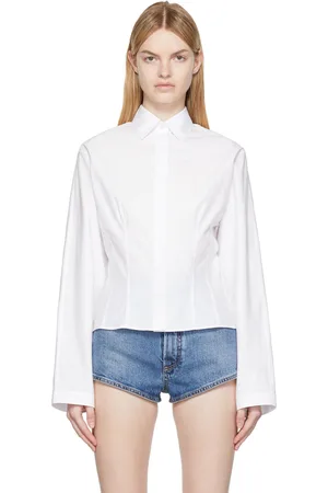 Alaïa Chemise de style corset blanche