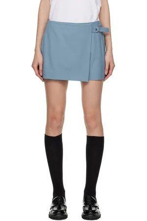 RAG&BONE Jupe-short Sasha bleue