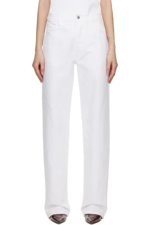 Bottega Veneta Jean blanc à écusson