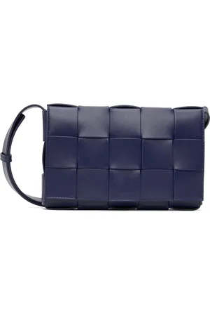 Bottega Veneta Moyen sac messager Cassette bleu